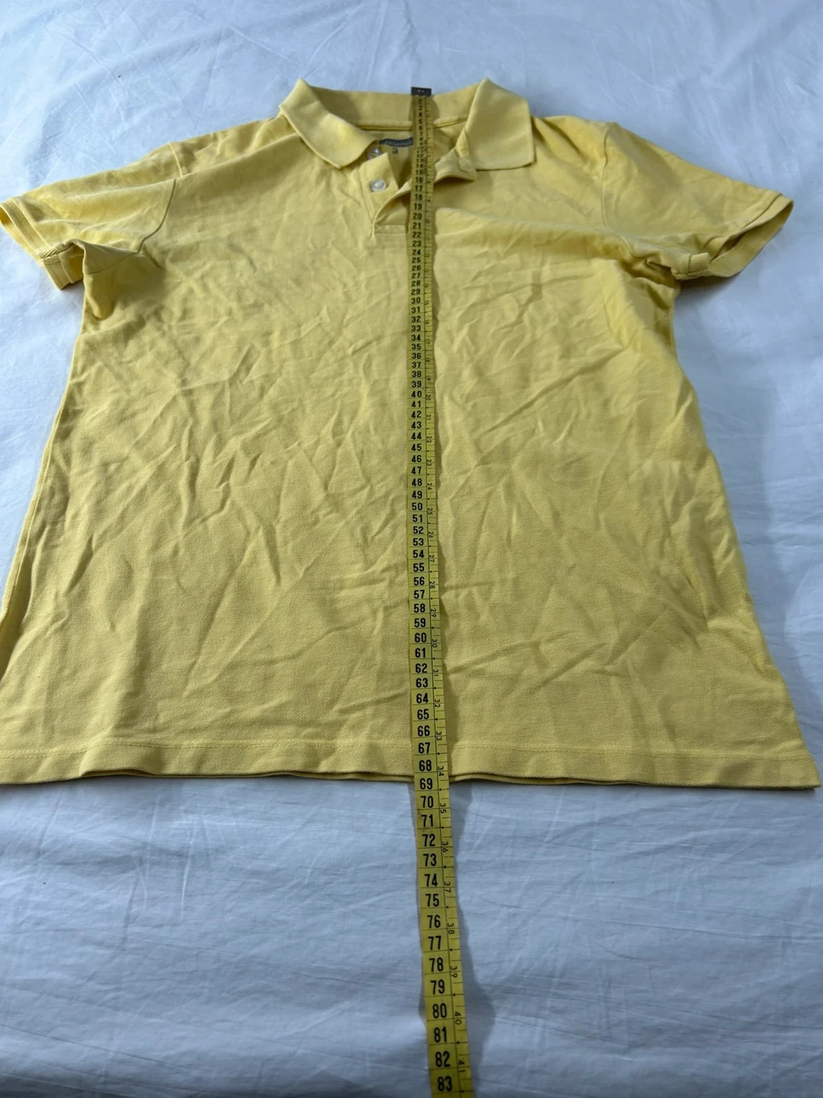 Yellow polo in extenso size M – photo 6